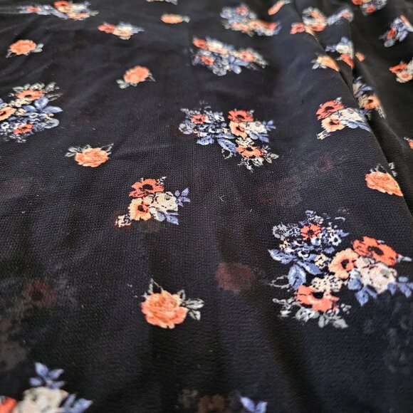 Torrid Plus Size Black Sheer Dress With Bell Sleeves - Picture 3 of 13